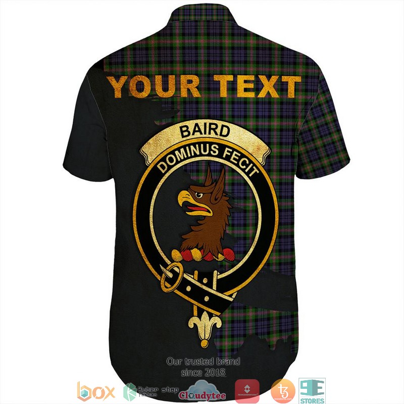 Baird_Modern_Tartan_Crest_Personalized_Short_Sleeve_Hawaiian_Shirt_1_2