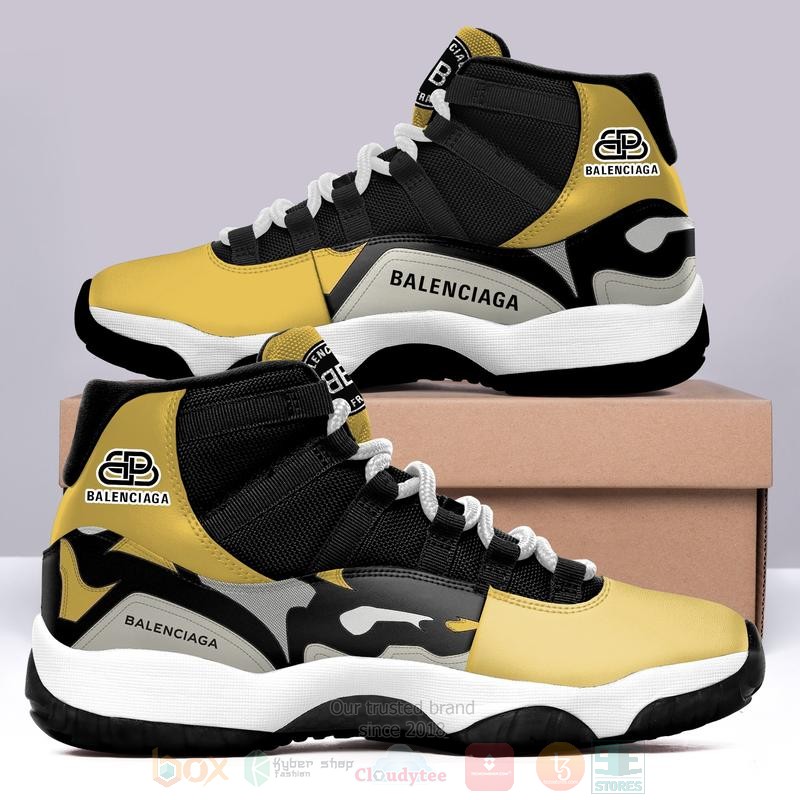 Balenciaga_Yellow_Air_Jordan_11_Shoes