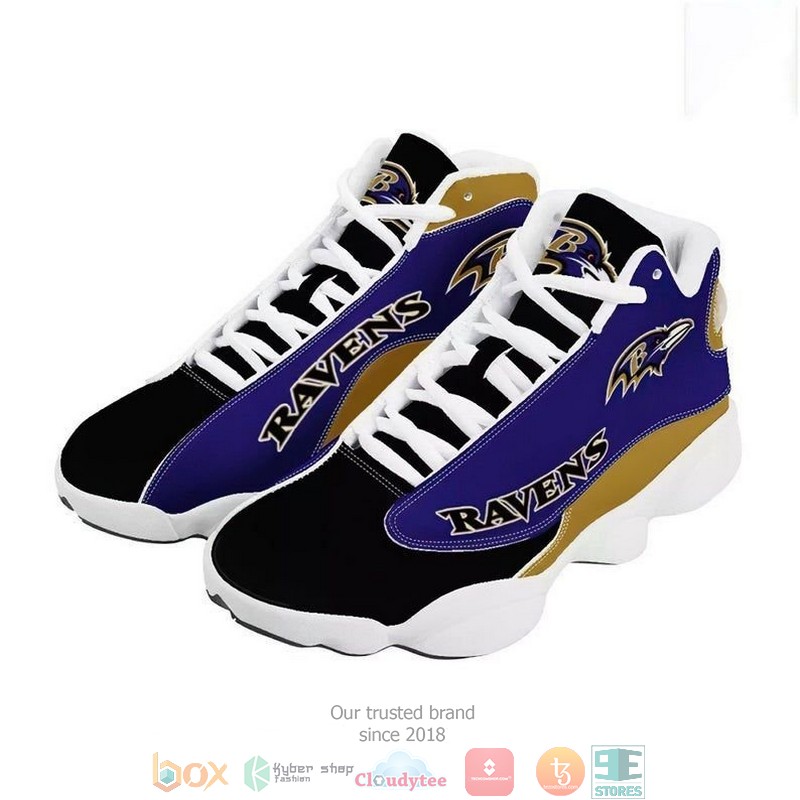Baltimore_Ravens_Football_NFL_big_logo_8_Air_Jordan_13_Sneaker_Shoes