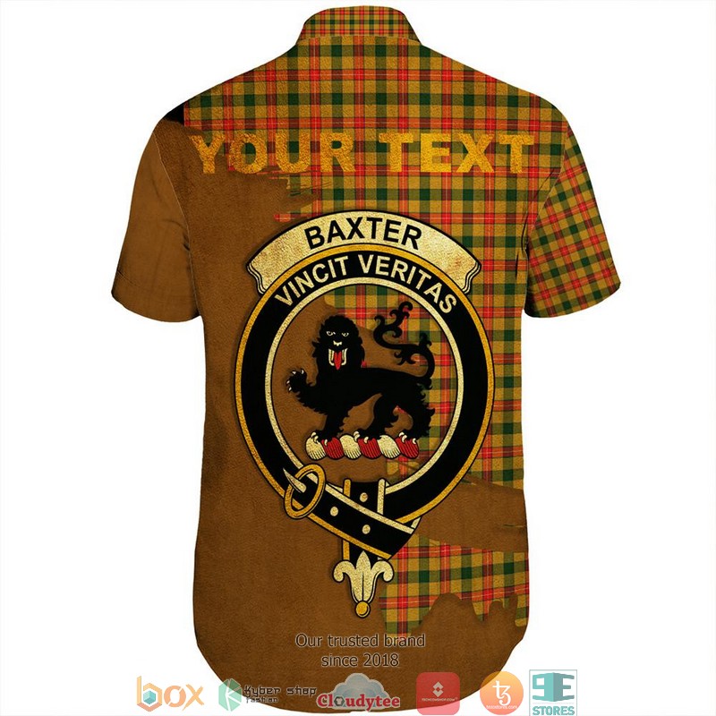 Baxter_Modern_Tartan_Crest_Personalized_Short_Sleeve_Hawaiian_Shirt_1_2