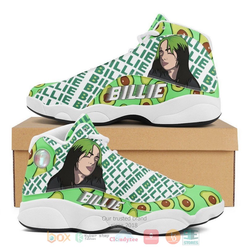 Billie_Eilish_music_Avocado_Air_Jordan_13_shoes