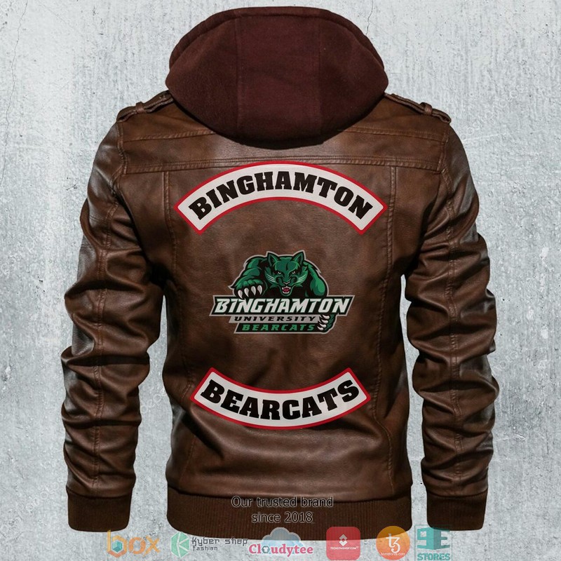 Binghamtom_Bearcats_NCAA_Football_Motorcycle_Leather_Jacket
