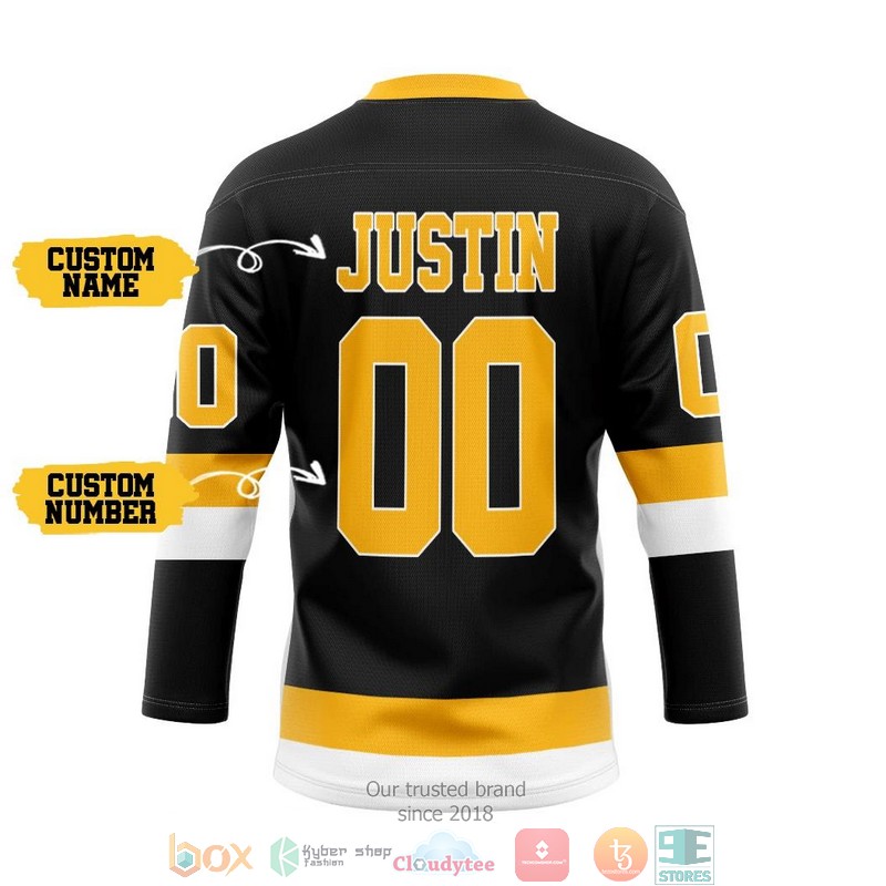 Black_Boston_Bruins_NHL_Custom_Name_and_Number_Black_Hockey_Jersey_Shirt_1