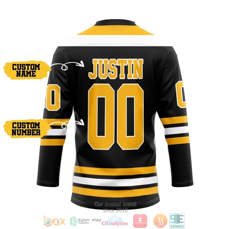 Black_Boston_Bruins_NHL_Custom_Name_and_Number_Hockey_Jersey_Shirt_1