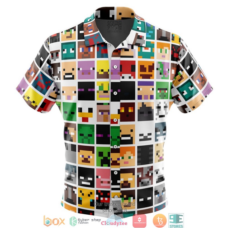 Block_Faces_Minecraft_Button_Up_Hawaiian_Shirt