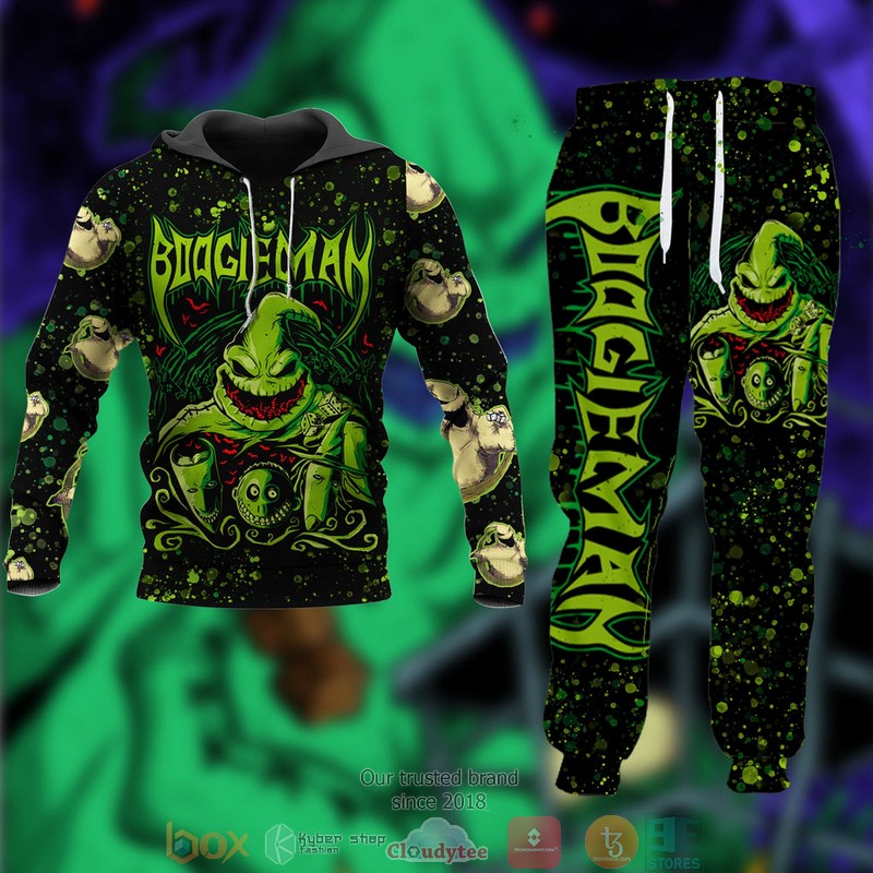 Boogieman_Black_green_3d_hoodie_sweatpants