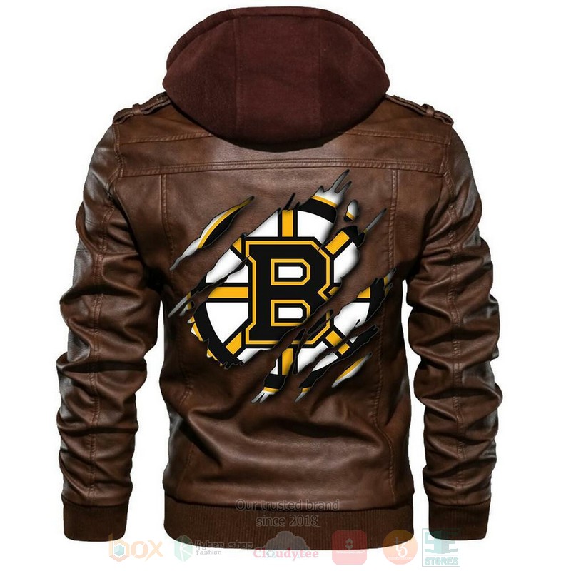 Boston_Bruins_NHL_Hockey_Sons_of_Anarchy_Brown_Motorcycle_Leather_Jacket