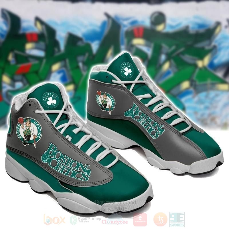 Boston_Celtic_Basket_Ball_Team_NBA_Team_Air_Jordan_13_Shoes