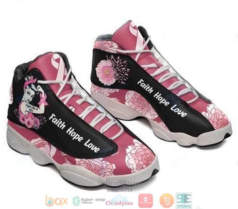 Breast_cancer_fight_like_a_girl_XIII_Air_Jordan_13_Sneaker_Shoes