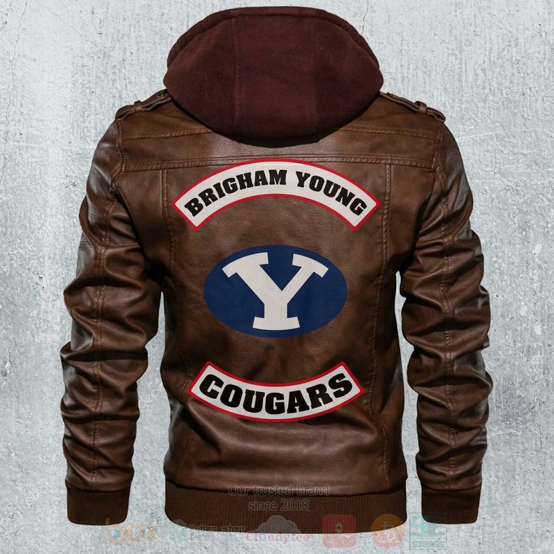 Brigham_Young_Cougars_NCAA_Football_Motorcycle_Brown_Leather_Jacket