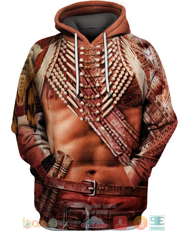 Brown_Motif_Native_American_3D_Shirt_Hoodie
