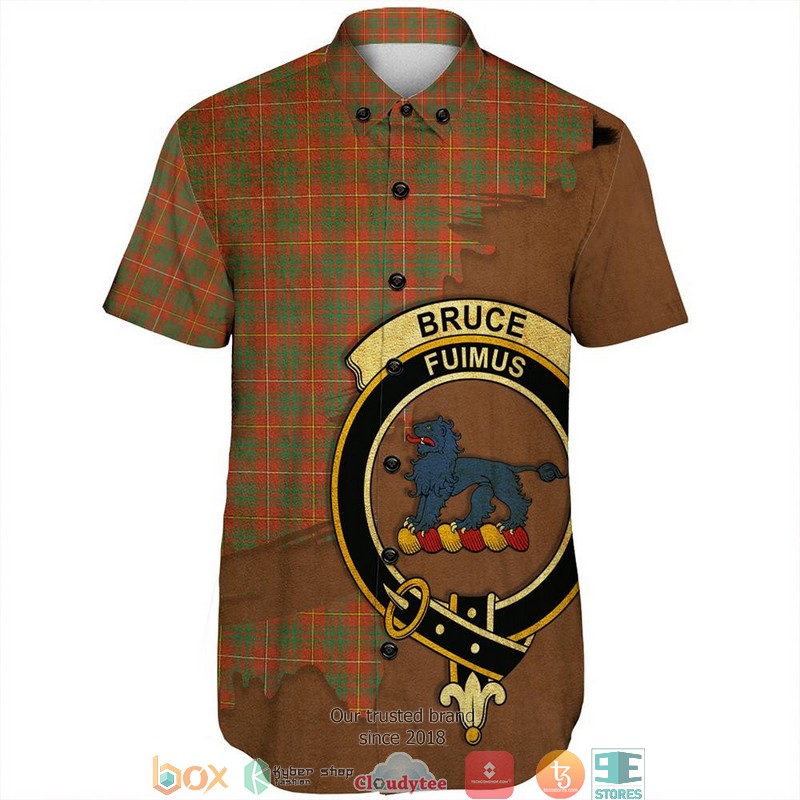 Bruce_Ancient_Tartan_Crest_Personalized_Short_Sleeve_Hawaiian_Shirt_1