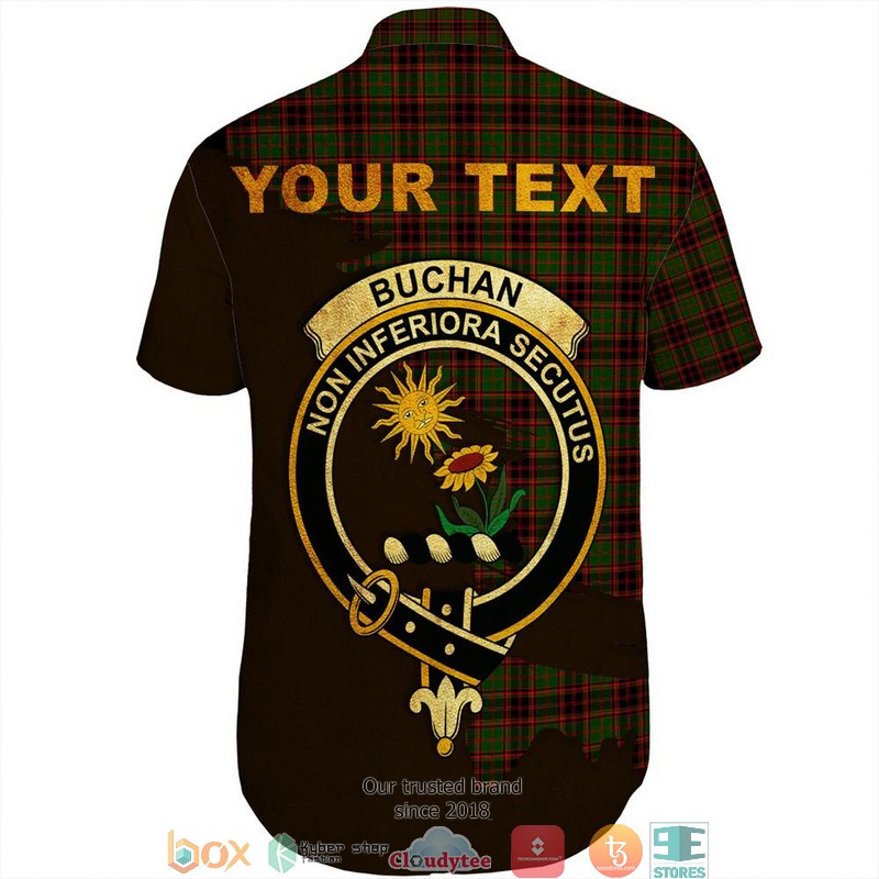 Buchan_Modern_Tartan_Crest_Personalized_Short_Sleeve_Hawaiian_Shirt_1_2