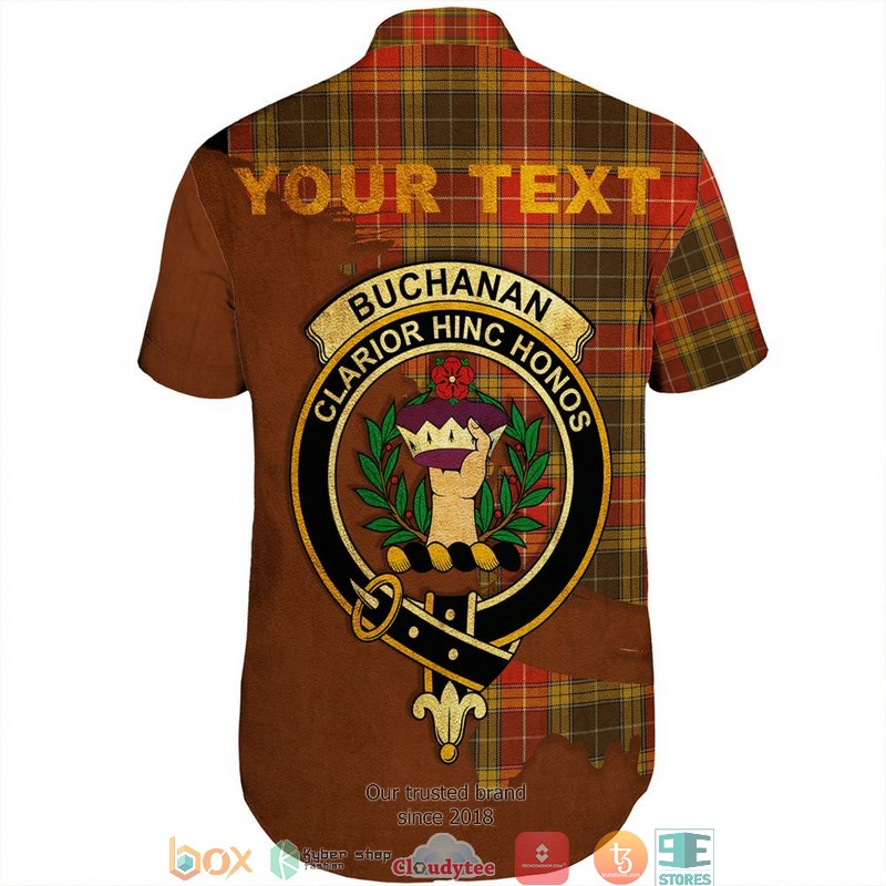 Buchanan_Old_Set_Weathered_Tartan_Crest_Personalized_Short_Sleeve_Hawaiian_Shirt_1_2