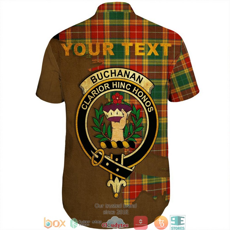 Buchanan_Old_Sett_Tartan_Crest_Personalized_Short_Sleeve_Hawaiian_Shirt_1_2
