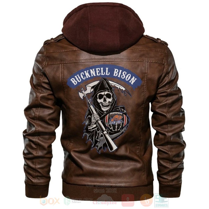 Bucknell_Bison_NCAA_Football_Sons_of_Anarchy_Brown_Motorcycle_Leather_Jacket
