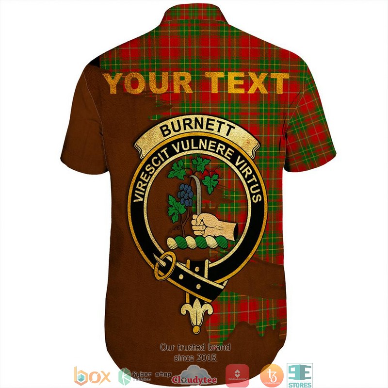 Burnett_Ancient_Tartan_Crest_Personalized_Short_Sleeve_Hawaiian_Shirt_1_2