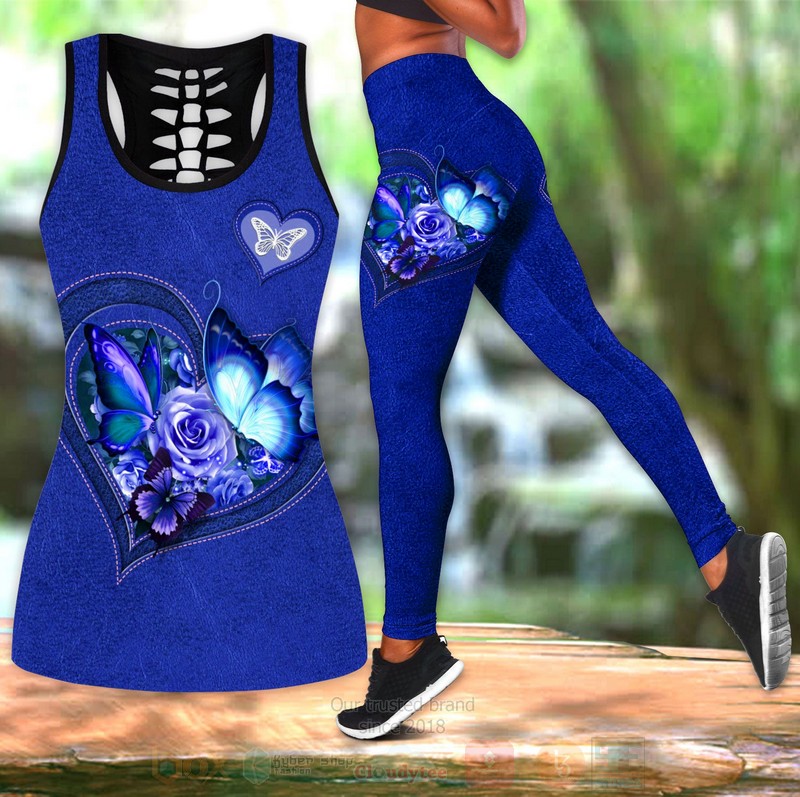 Butterfly-Flower_Heart_Blue_Tank_Top_Leggings