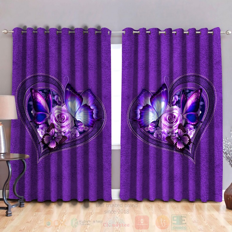 Butterfly-Flower_Heart_Butterfly_Curtain