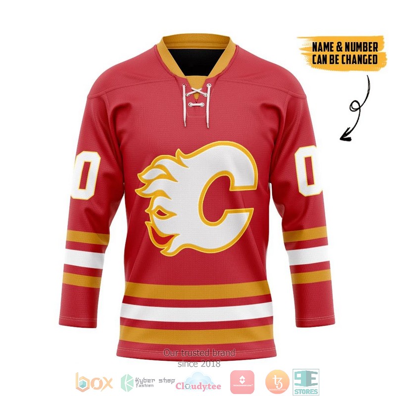 Calgary_Flames_NHL_Custom_Name_and_Number_Hockey_Jersey_Shirt