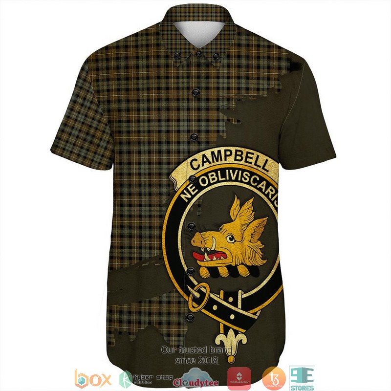 Campbell_Argyll_Weathered_Tartan_Crest_Personalized_Short_Sleeve_Hawaiian_Shirt_1