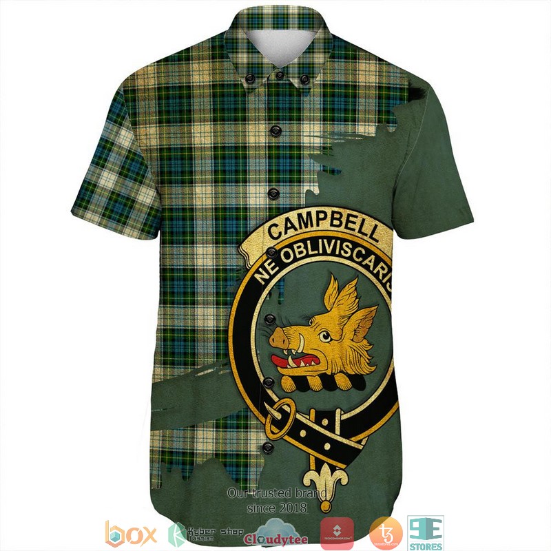 Campbell_Dress_Ancient_Tartan_Crest_Personalized_Short_Sleeve_Hawaiian_Shirt_1