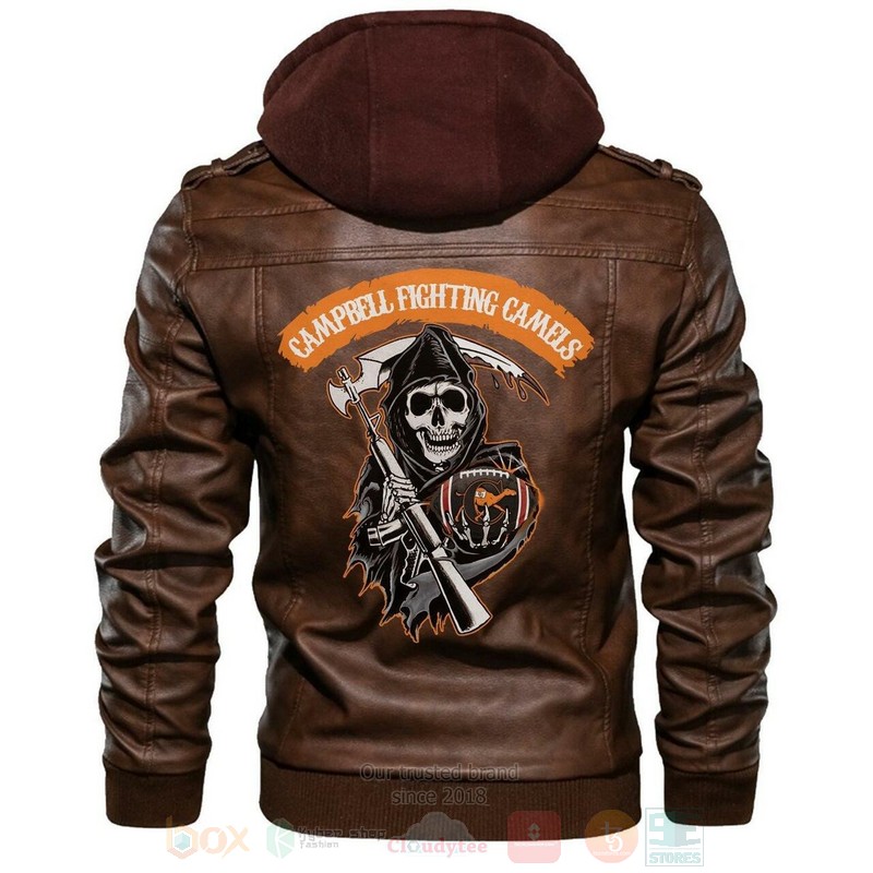 Campbell_Fighting_Camels_NCAA_Football_Sons_of_Anarchy_Brown_Motorcycle_Leather_Jacket