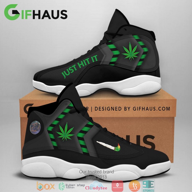 Cannabis_Just_Hit_It_Air_Jordan_13_Sneaker_shoes