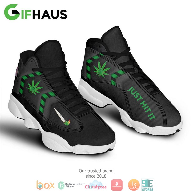 Cannabis_Just_Hit_It_Air_Jordan_13_Sneaker_shoes_1