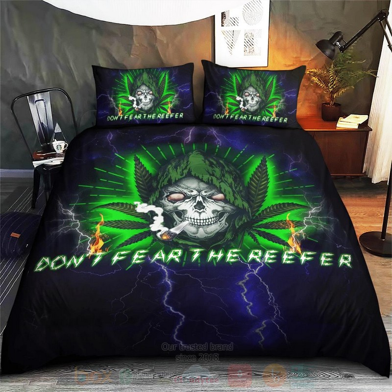 Cannabis_Skull_Dont_Fear_The_Reefer_Bedding_Set