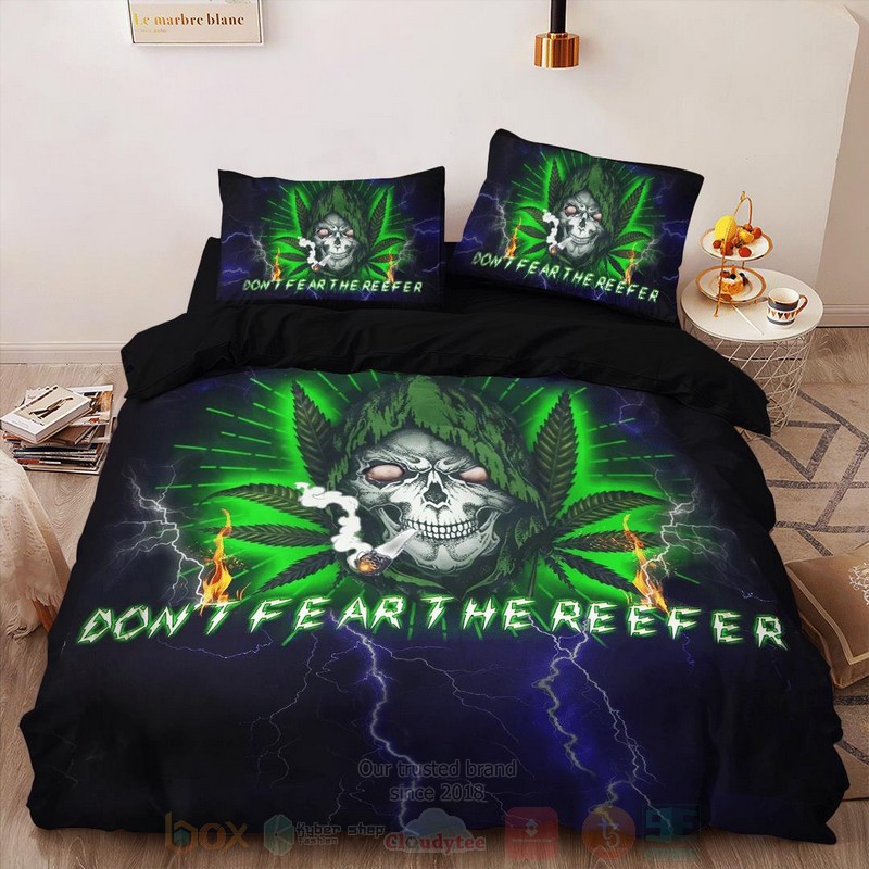 Cannabis_Skull_Dont_Fear_The_Reefer_Bedding_Set_1