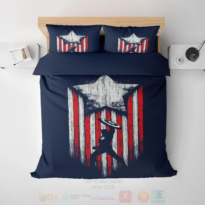 Captain_America_USA_Flag_Embossed_Bedding_Set