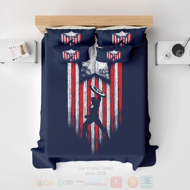 Captain_America_USA_Flag_Embossed_Bedding_Set_1