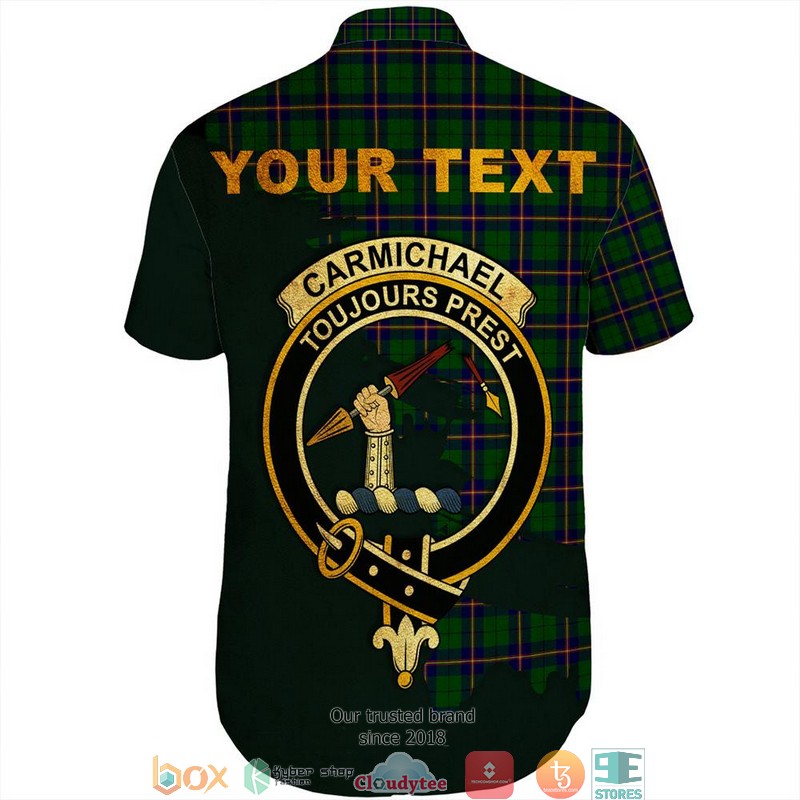 Carmichael_Modern_Tartan_Crest_Personalized_Short_Sleeve_Hawaiian_Shirt_1_2