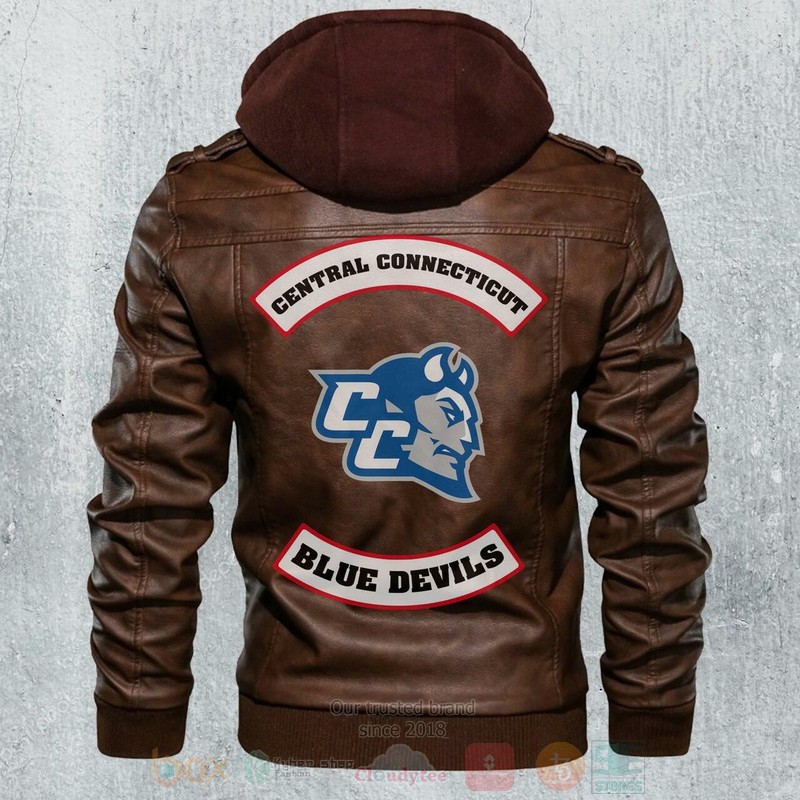 Central_Connecticut_Blue_Devils_NCAA_Football_Motorcycle_Leather_Jacket