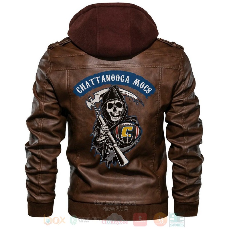 Chattanooga_Mocs_NCAA_Football_Sons_of_Anarchy_Brown_Motorcycle_Leather_Jacket