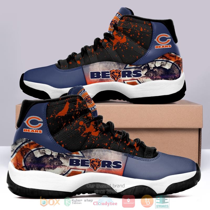 Chicago_Bears_NFL_blue_Air_Jordan_11_shoes