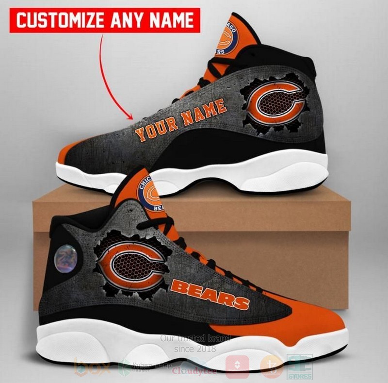 Chicago_Bears_Team_NFL_Custom_Name_Air_Jordan_13_Shoes