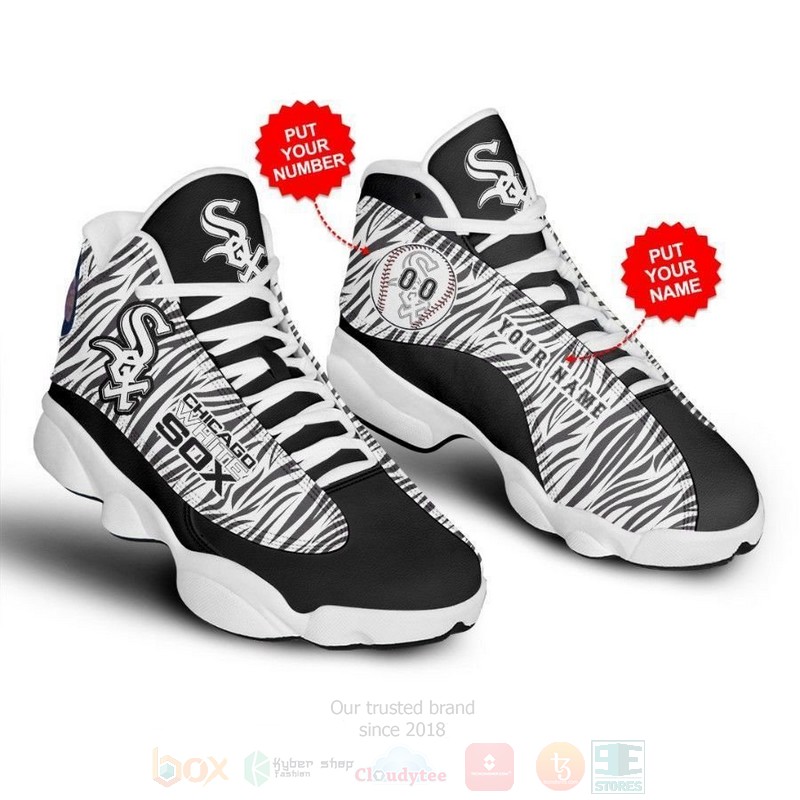 Chicago_White_Sox_MLB_Personalized_Air_Jordan_13_Shoes