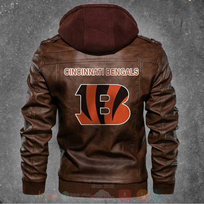 Cincinnati_Bengals_NFL_Football_Motorcycle_Brown_Leather_Jacket