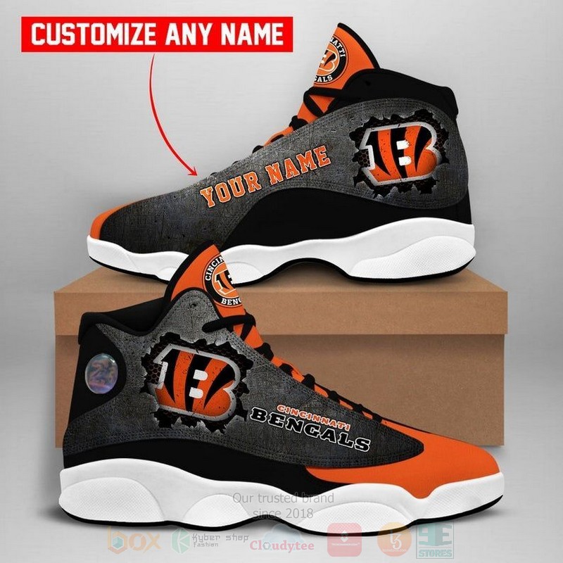 Cincinnati_Bengals_NFL_Football_Team_Custom_Name_Orange_Air_Jordan_13_Shoes