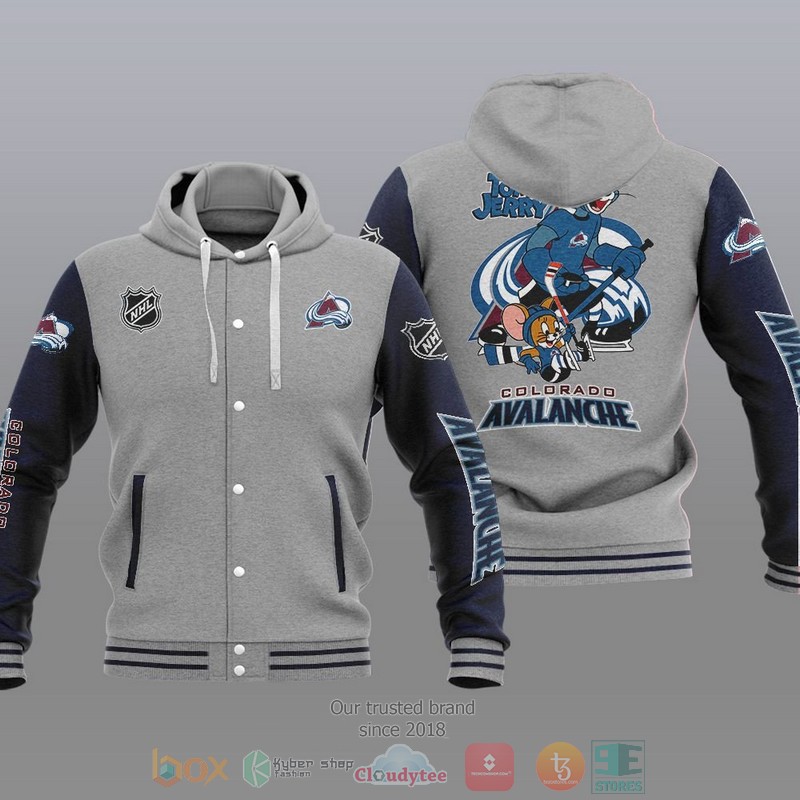 Colorado_Avalanche_NHL_Tom_And_Jerry_Baseball_Hoodie_Jacket_1