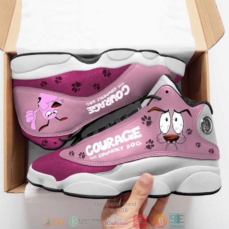 Courage_the_Cowardly_Dog_Air_Jordan_13_Sneaker_Shoes