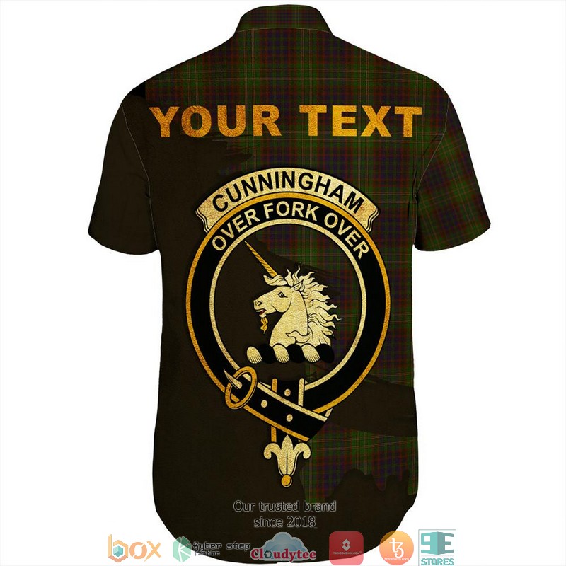 Cunningham_Hunting_Modern_Tartan_Crest_Personalized_Short_Sleeve_Hawaiian_Shirt_1_2