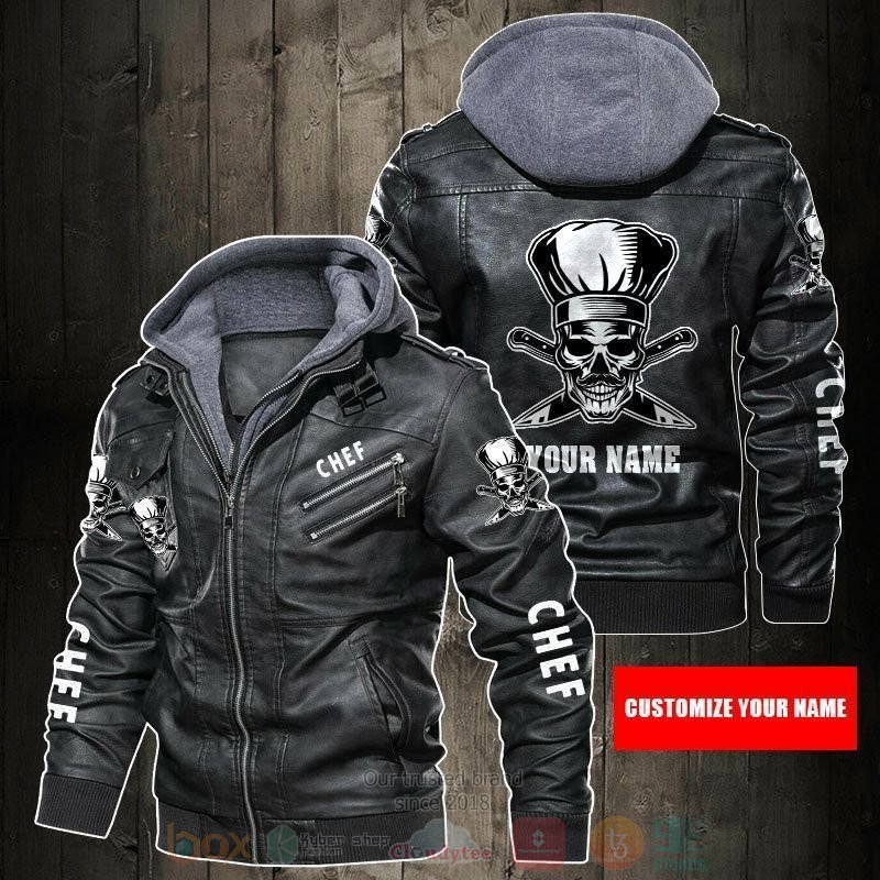 HOT Your Name I Am Chef Biker Motorcycle Leather Jackets - Express your ...