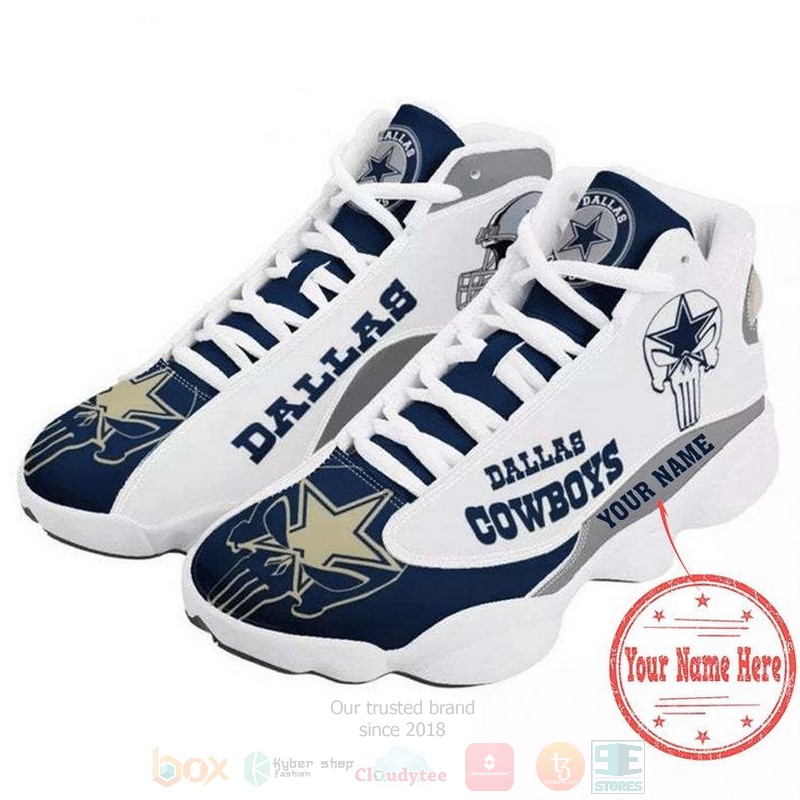 Dallas_Cowboys_Football_NFL_Team_Custom_Name_Air_Jordan_13_Shoes