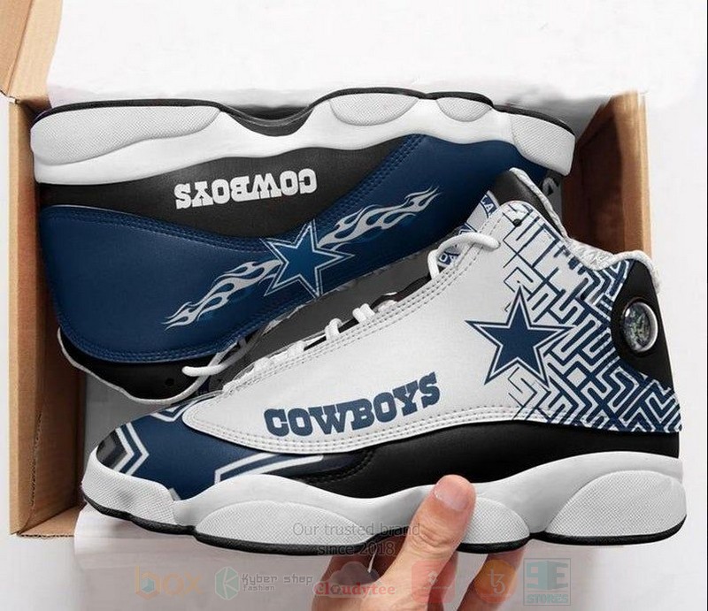 Dallas_Cowboys_NFL_Big_Logo_Football_Team_Air_Jordan_13_Shoes