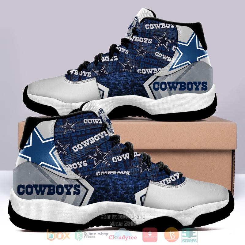 Dallas_Cowboys_NFL_blue_grey_Air_Jordan_11_shoes
