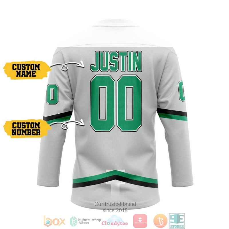 Dallas_Star_NHL_Custom_Name_and_Number_Grey_Hockey_Jersey_Shirt_1
