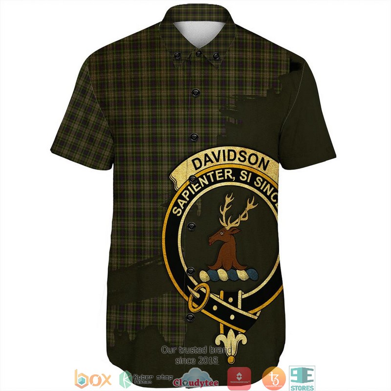 Davidson_Tulloch_Dress_Tartan_Crest_Personalized_Short_Sleeve_Hawaiian_Shirt_1
